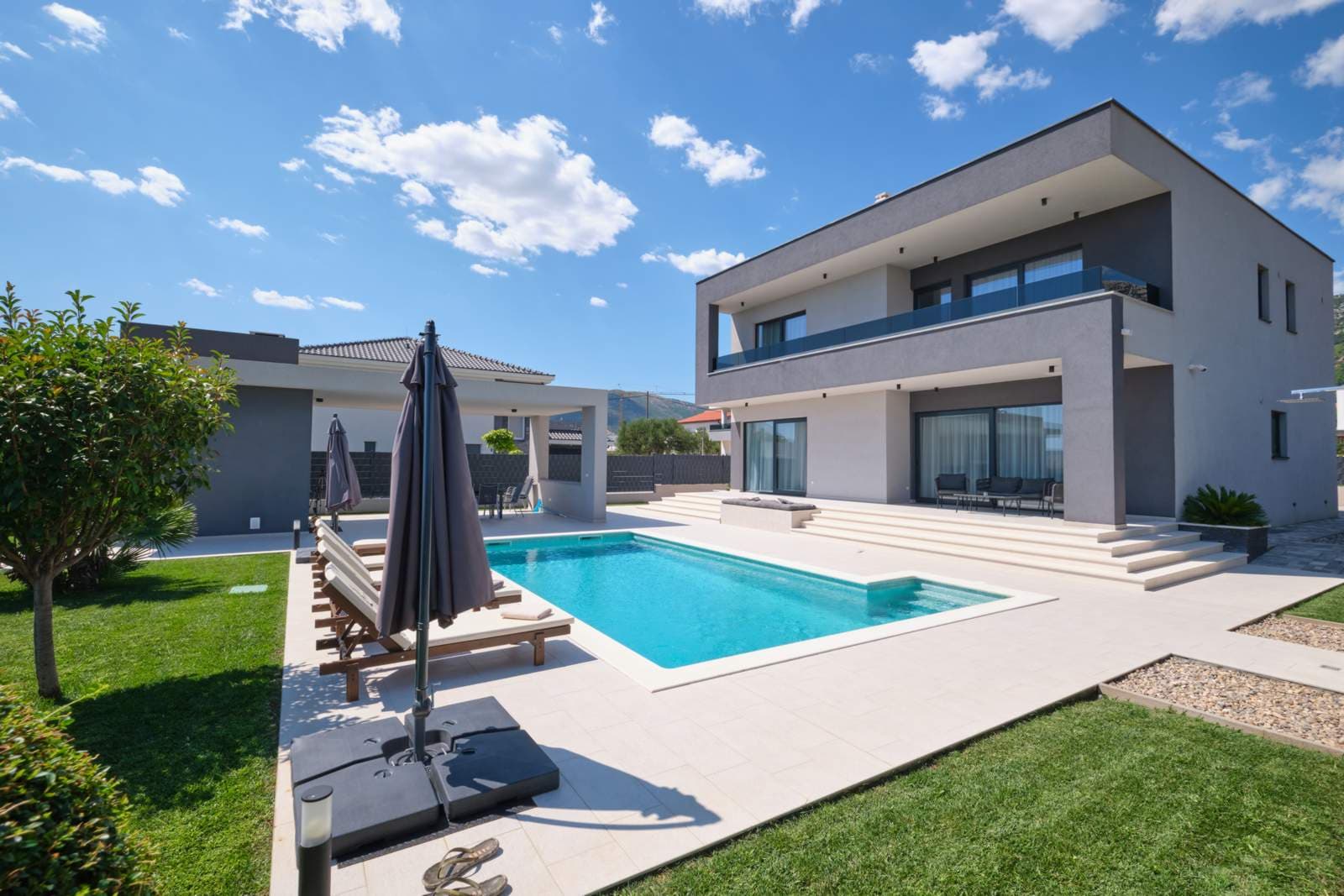 Pool and lawn